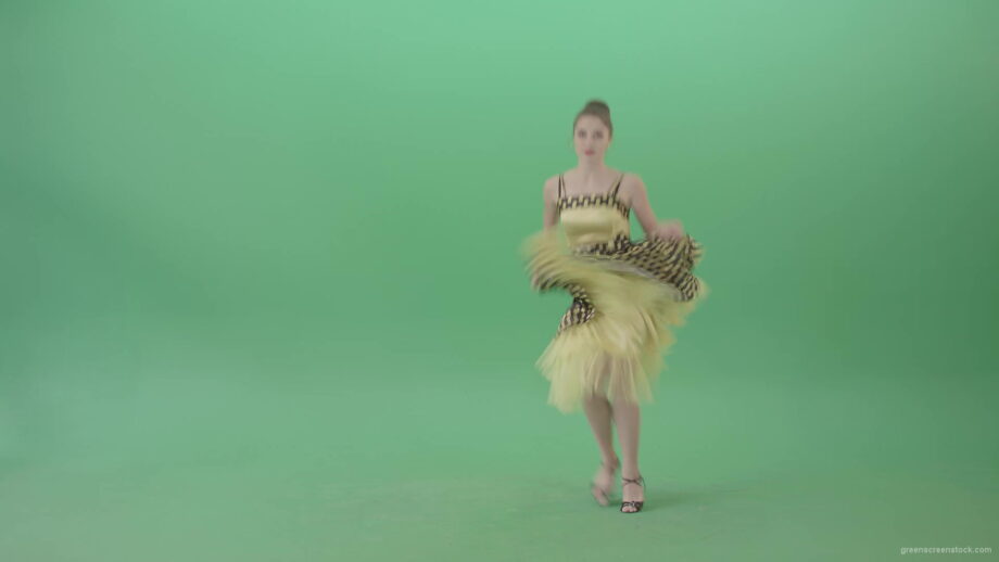 vj video background Beautiful-Woman-dancing-Boogie-woogie-and-jumping-in-Jazz-dance-isolated-on-Green-Screen-4K-Video-Footage-1920_003