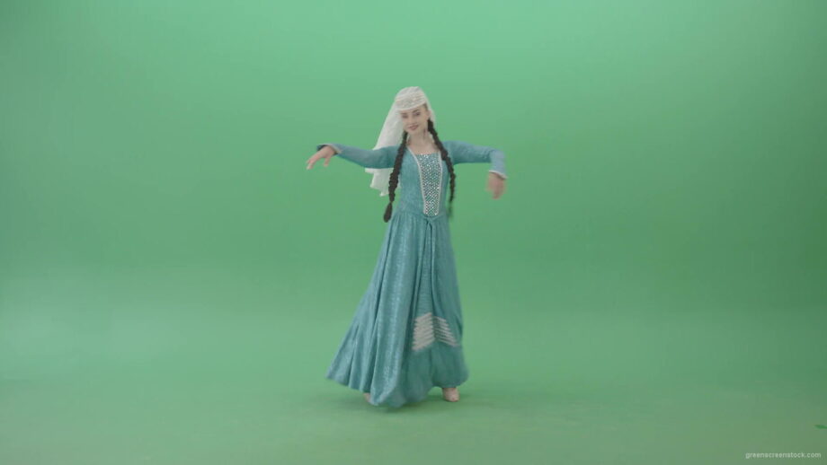 vj video background Beautiful-elegant-Woman-in-Blue-Dress-dancing-Perkhuli-oriental-dance-on-Green-Screen-4K-Video-Clip-1920_003