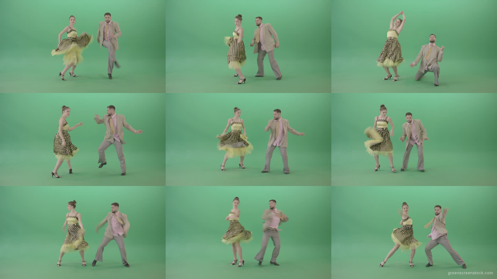 Beautiful-man-and-woman-dancing-Lindy-Hop-Jazz-and-Swing-dance-isolated-on-Green-Screen-4K-Video-Footage-1920 Green Screen Stock