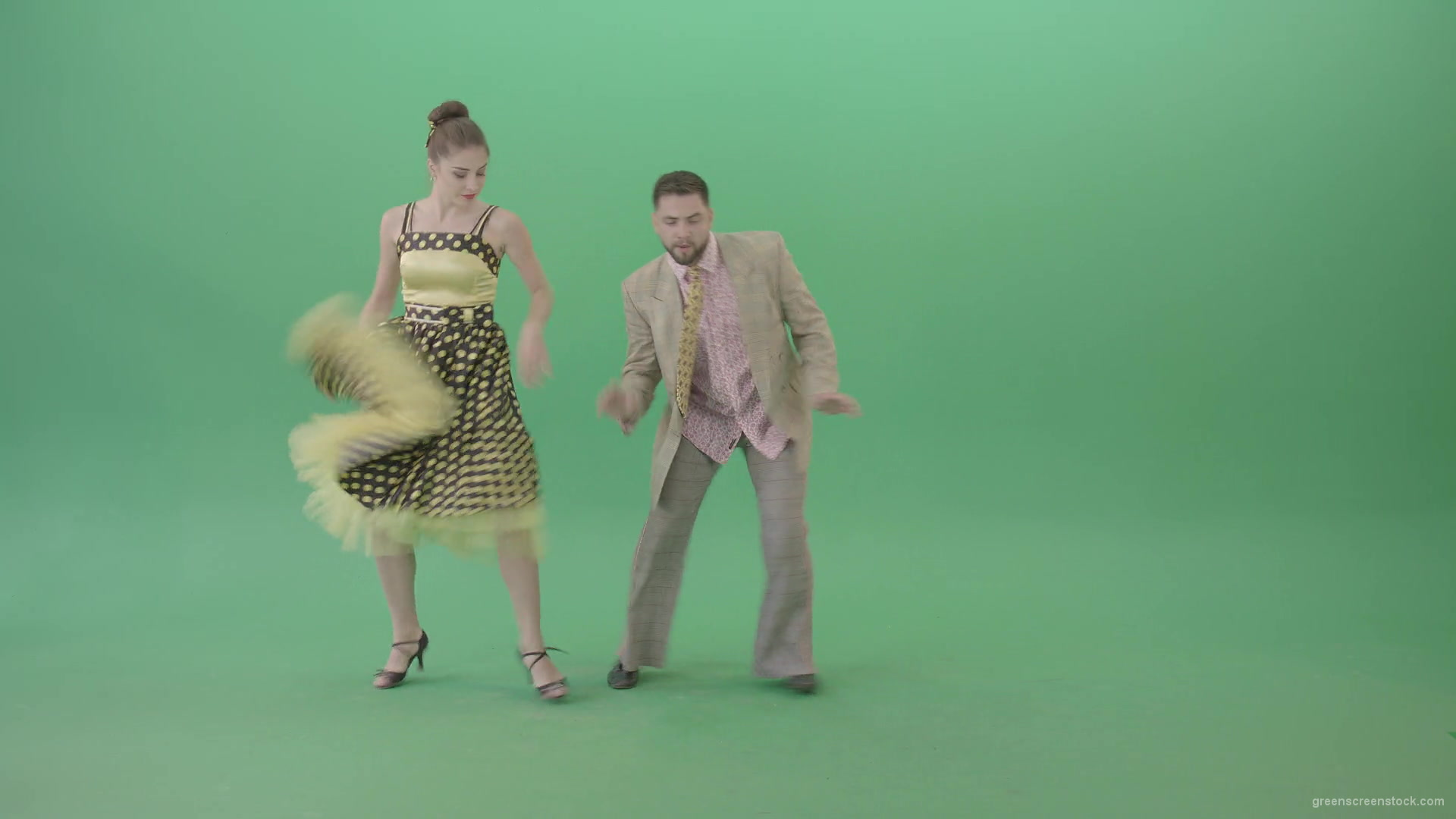 Beautiful-man-and-woman-dancing-Lindy-Hop-Jazz-and-Swing-dance-isolated-on-Green-Screen-4K-Video-Footage-1920_006 Green Screen Stock