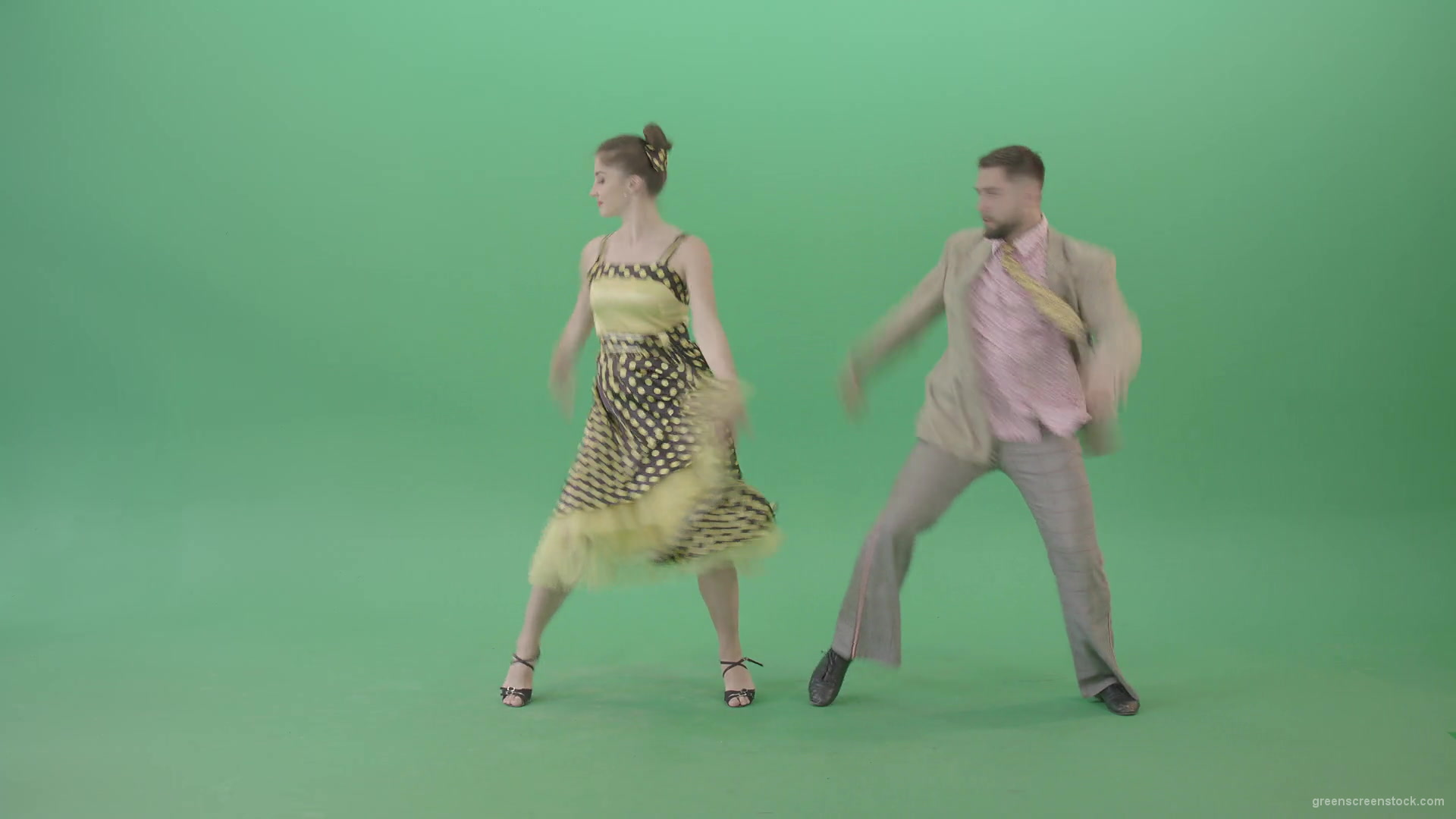 Beautiful-man-and-woman-dancing-Lindy-Hop-Jazz-and-Swing-dance-isolated-on-Green-Screen-4K-Video-Footage-1920_007 Green Screen Stock