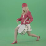 vj video background Blondie-is-ready-for-adventure-making-beats-on-snare-drum-isolated-on-Green-Screen-4K-Video-Footage-1920_003