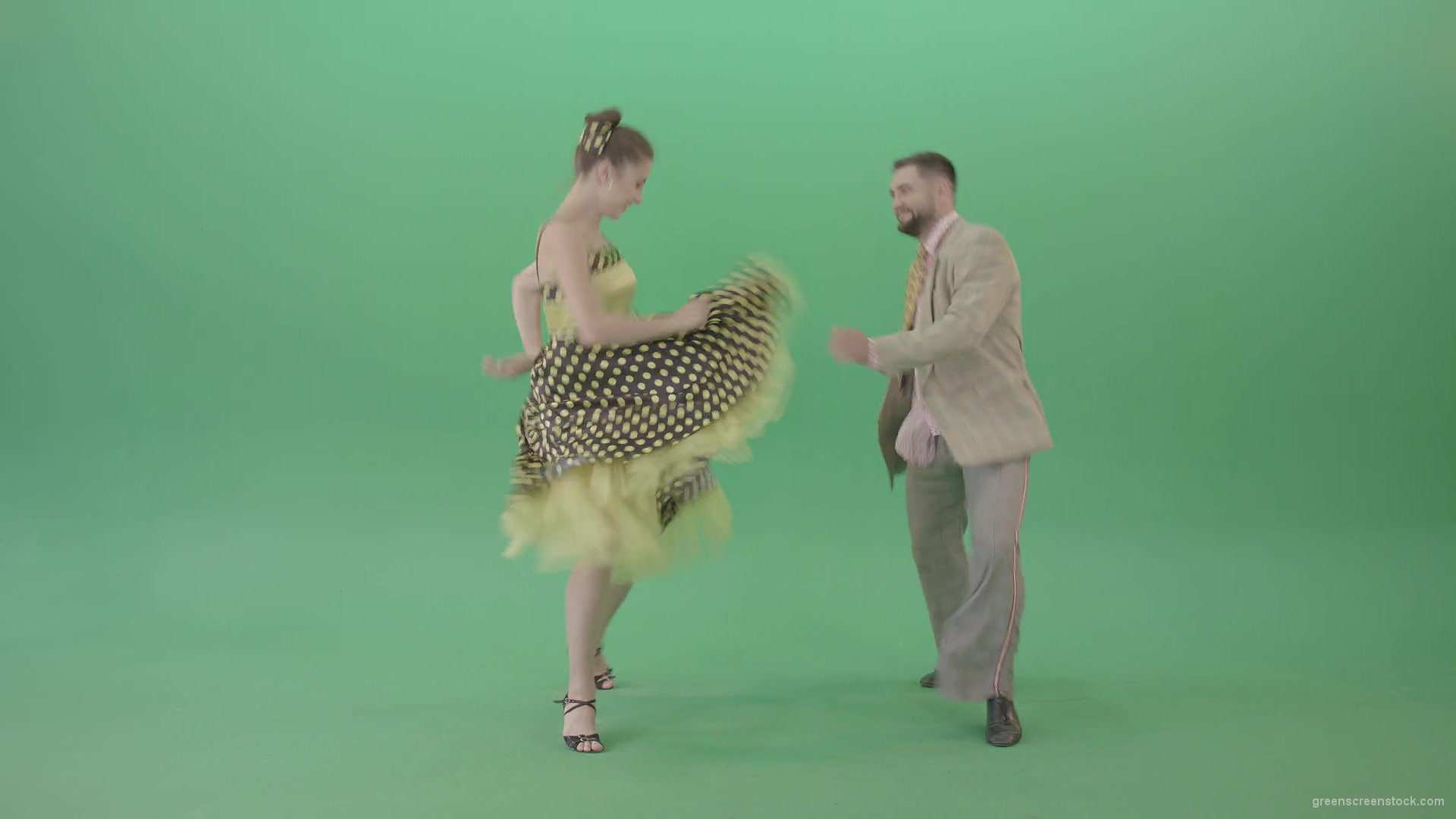 Boy-and-Girl-dancing-Boogie-woogie-and-rockandroll-isolated-on-Green-Screen-4K-Video-Footage-1920_005 Green Screen Stock