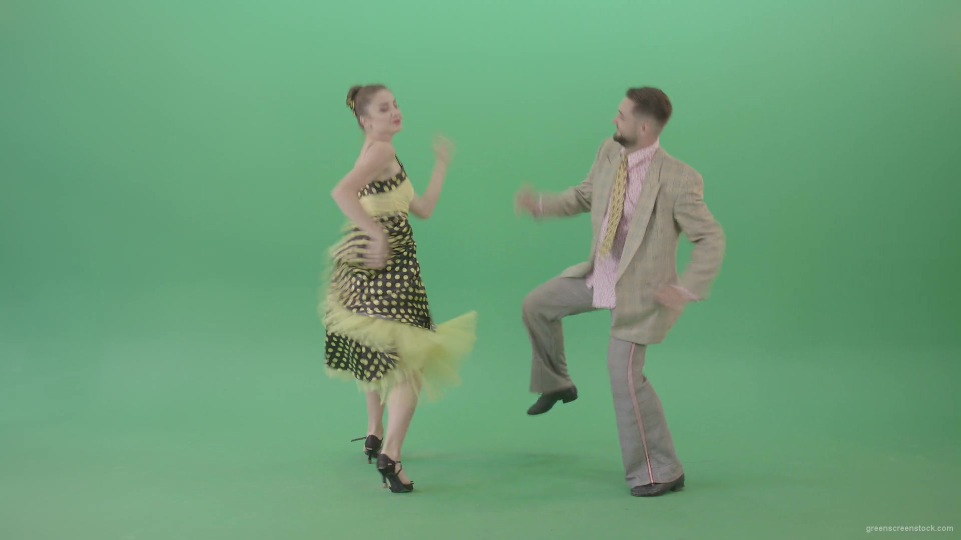 Boy-and-Girl-dancing-Boogie-woogie-and-rockandroll-isolated-on-Green-Screen-4K-Video-Footage-1920_006 Green Screen Stock