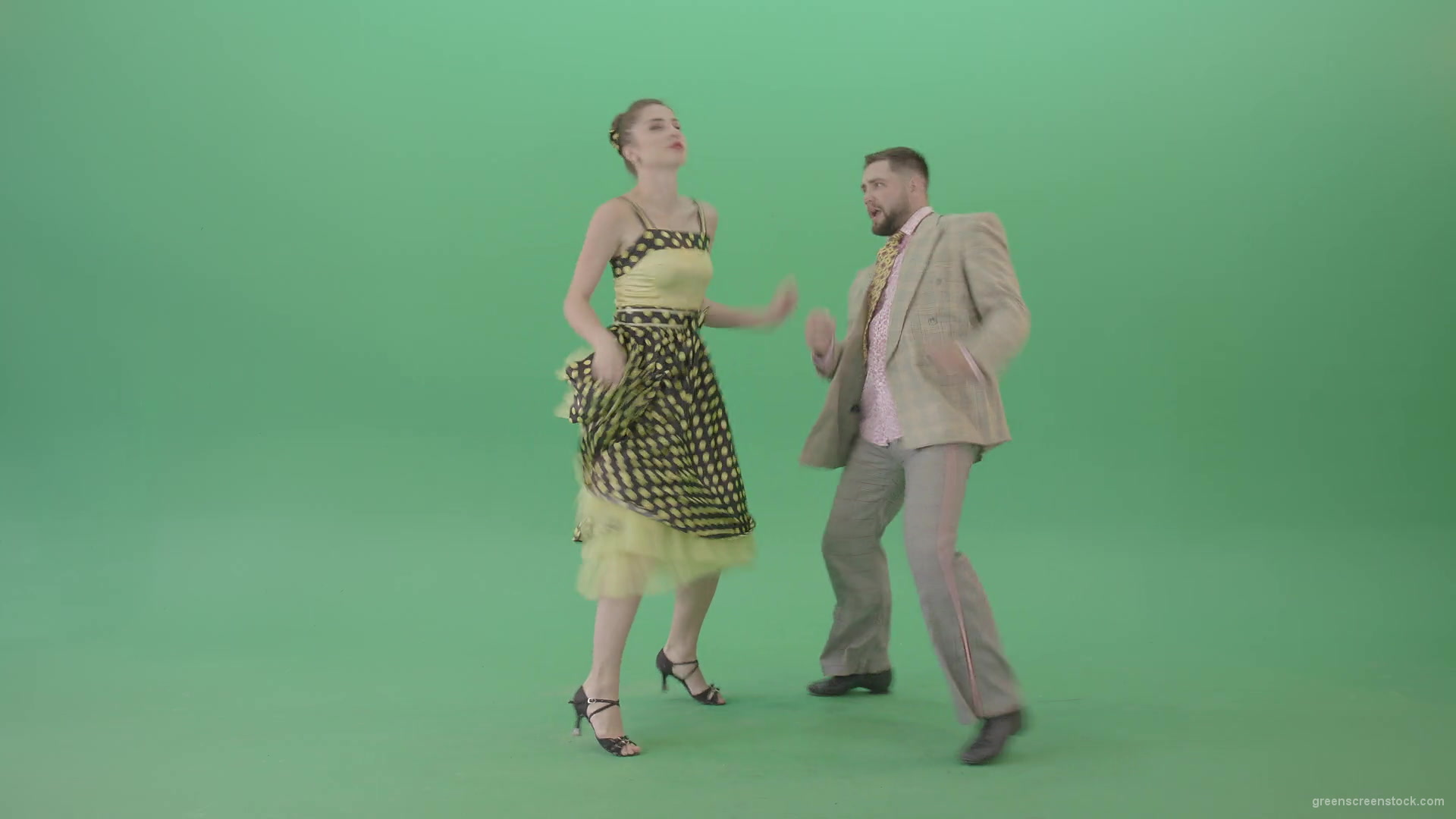 Boy-and-Girl-dancing-Boogie-woogie-and-rockandroll-isolated-on-Green-Screen-4K-Video-Footage-1920_007 Green Screen Stock