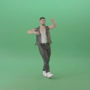 Caucasian-Man-in-Fetish-dress-dancing-fun-isolated-on-Green-Screen-4K-Video-Footage-1920_006 Green Screen Stock