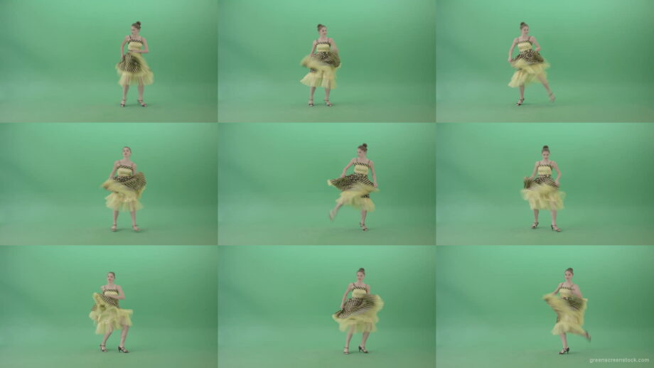 Elegant-Girl-in-Yellow-dress-Dancing-Boogie-woogie-and-chill-on-Green-Screen-4K-Video-Footage-1920 Green Screen Stock