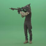 vj video background Funny-Army-Horse-Man-shooting-animals-on-Green-Screen-from-Machine-Gun-4K-Video-Footage-1920_003