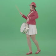Funny-Girl-in-red-white-uniform-makes-percussion-and-play-drums-isolated-on-green-screen-4K-Video-Footage-1920_006 Green Screen Stock
