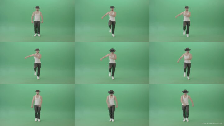 Funny-Man-marching-in-beat-isolated-on-Green-Screen-Chroma-Key-4K-Video-Footage-1920 Green Screen Stock