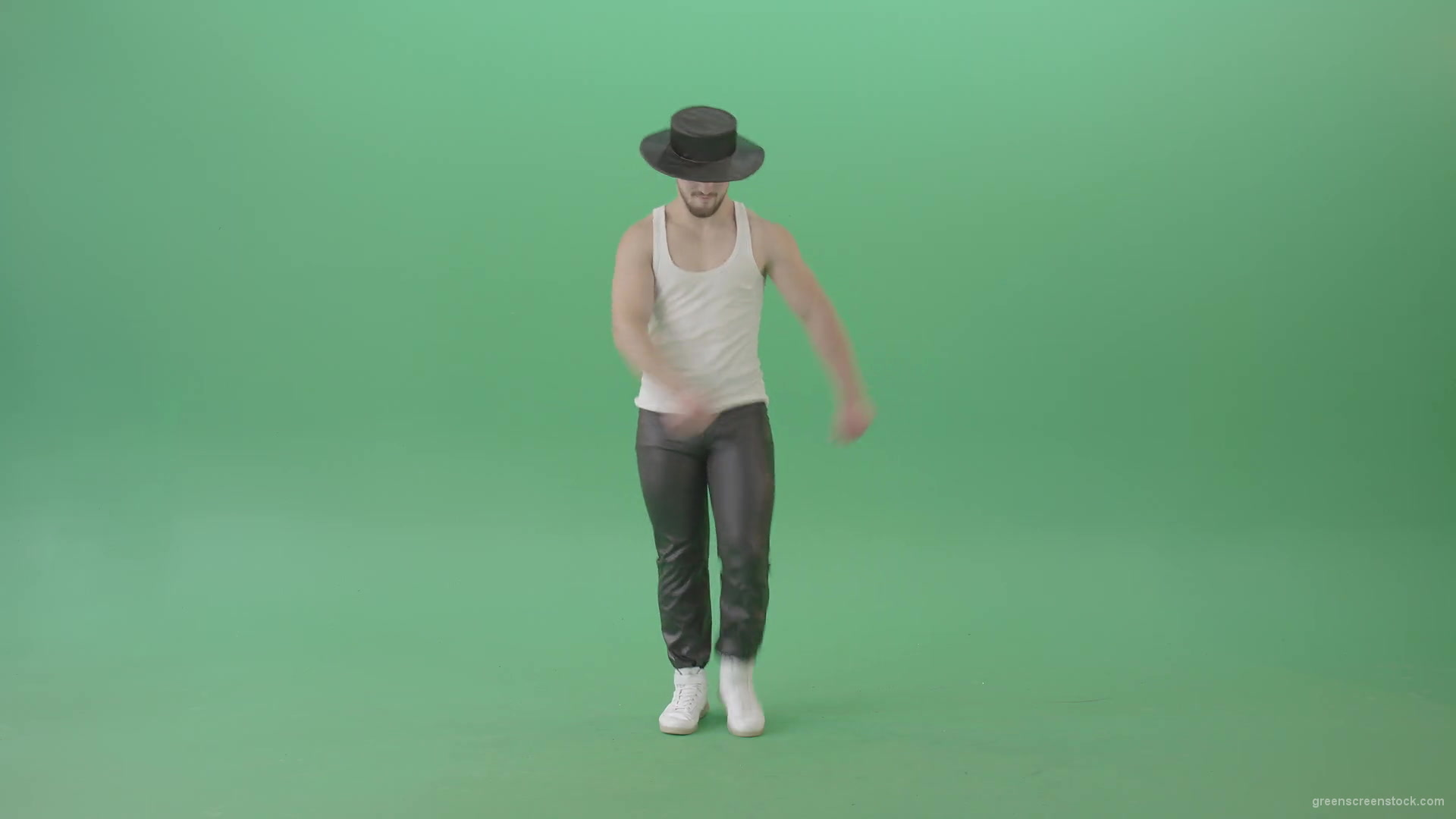 Funny-Man-marching-in-beat-isolated-on-Green-Screen-Chroma-Key-4K-Video-Footage-1920_009 Green Screen Stock