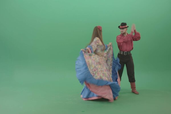 Gipsy-people-dancing-on-Green-Screen-Video-Footage-4K