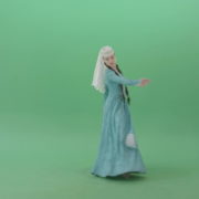 vj video background Girl-in-blue-costume-dancing-oriental-Caucasian-Iberian-folk-dance-on-Green-Screen-4K-Video-Footage-1920_003