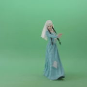 Girl-in-blue-costume-dancing-oriental-Caucasian-Iberian-folk-dance-on-Green-Screen-4K-Video-Footage-1920_004 Green Screen Stock