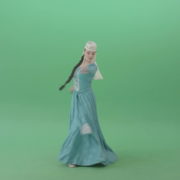 Girl-in-blue-costume-dancing-oriental-Caucasian-Iberian-folk-dance-on-Green-Screen-4K-Video-Footage-1920_007 Green Screen Stock