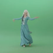 Girl-in-blue-costume-dancing-oriental-Caucasian-Iberian-folk-dance-on-Green-Screen-4K-Video-Footage-1920_009 Green Screen Stock