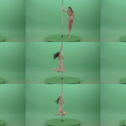 Glamor-girl-in-leopard-underwear-dancing-on-pilon-Pole-dance-and-spinning-isolated-on-Green-Screen-Video-Footage-1920 Green Screen Stock