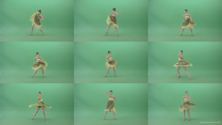 Happy-Woman-dancing-Rock-and-Roll-Jazz-Swing-Boogie-woogie-isolated-on-Green-Screen-4K-Video-Footage-1920 Green Screen Stock