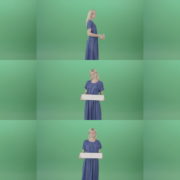 Housewife-in-blue-dress-and-with-text-plane-mockup-posing-isolated-on-Green-Screen-4K-Video-Footage-1-1920 Green Screen Stock