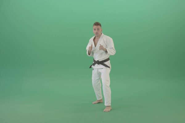 Karate-Fighting-Man-on-Green-Screen-Video-Footage-4K