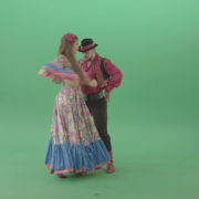 Love-Story-dance-by-gypsian-folk-people-in-balkan-dress-isolated-on-green-screen-4K-video-footage-1920_005 Green Screen Stock