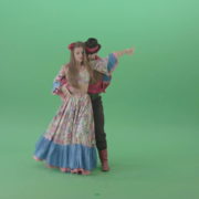 Love-Story-dance-by-gypsian-folk-people-in-balkan-dress-isolated-on-green-screen-4K-video-footage-1920_007 Green Screen Stock