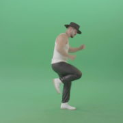 Man-dancing-popping-street-dance-and-makes-Michael-Jackson-Elements-isolated-on-Green-Screen-4K-Video-Footage-1920_007 Green Screen Stock