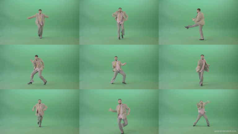 Man-dancing-shuffle-jazz-swing-Boogie-woogie-and-jumping-isolated-over-Green-Screen-4K-Video-Footage-1920 Green Screen Stock