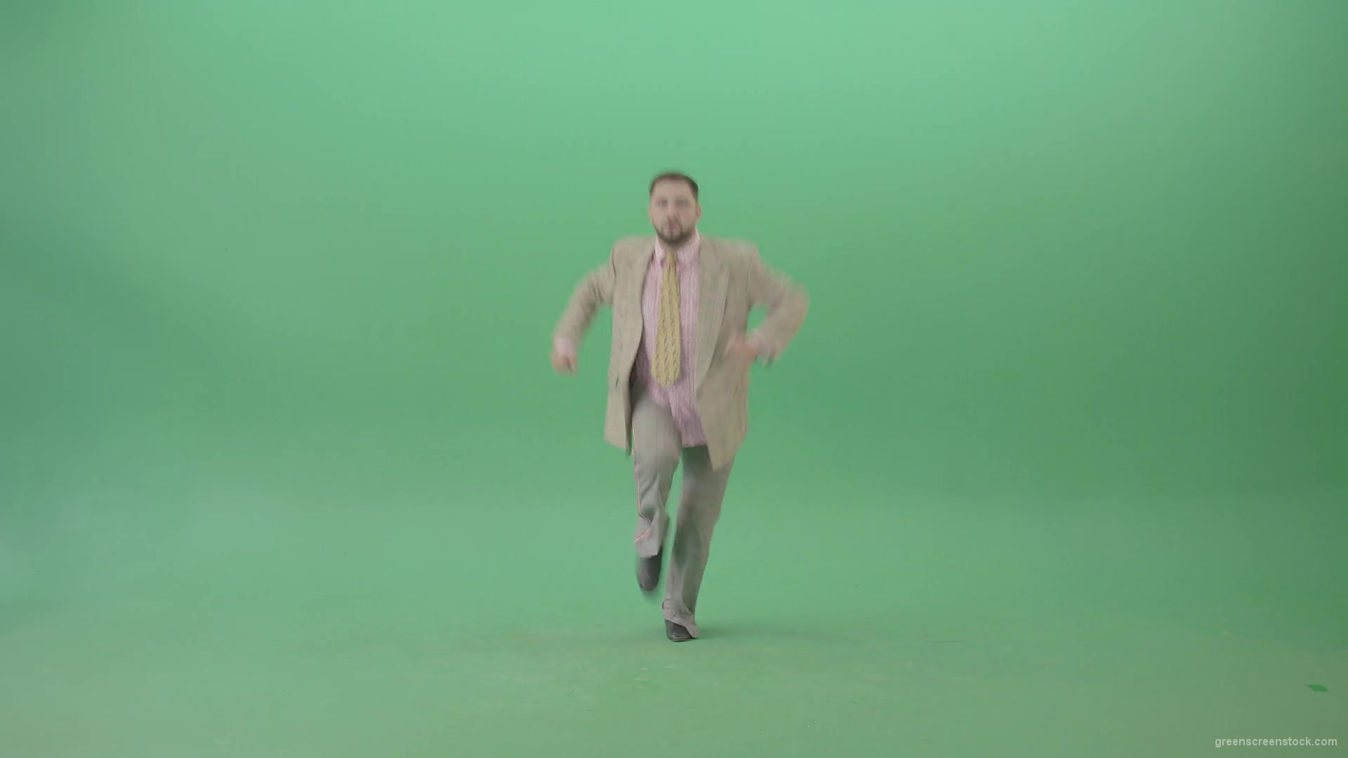 Man-dancing-shuffle-jazz-swing-Boogie-woogie-and-jumping-isolated-over-Green-Screen-4K-Video-Footage-1920_007 Green Screen Stock