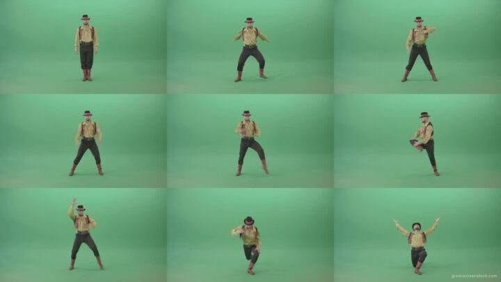 Moldova-man-dancing-with-clapping-isolated-on-Green-Screen-4K-Video-Footage-1920 Green Screen Stock