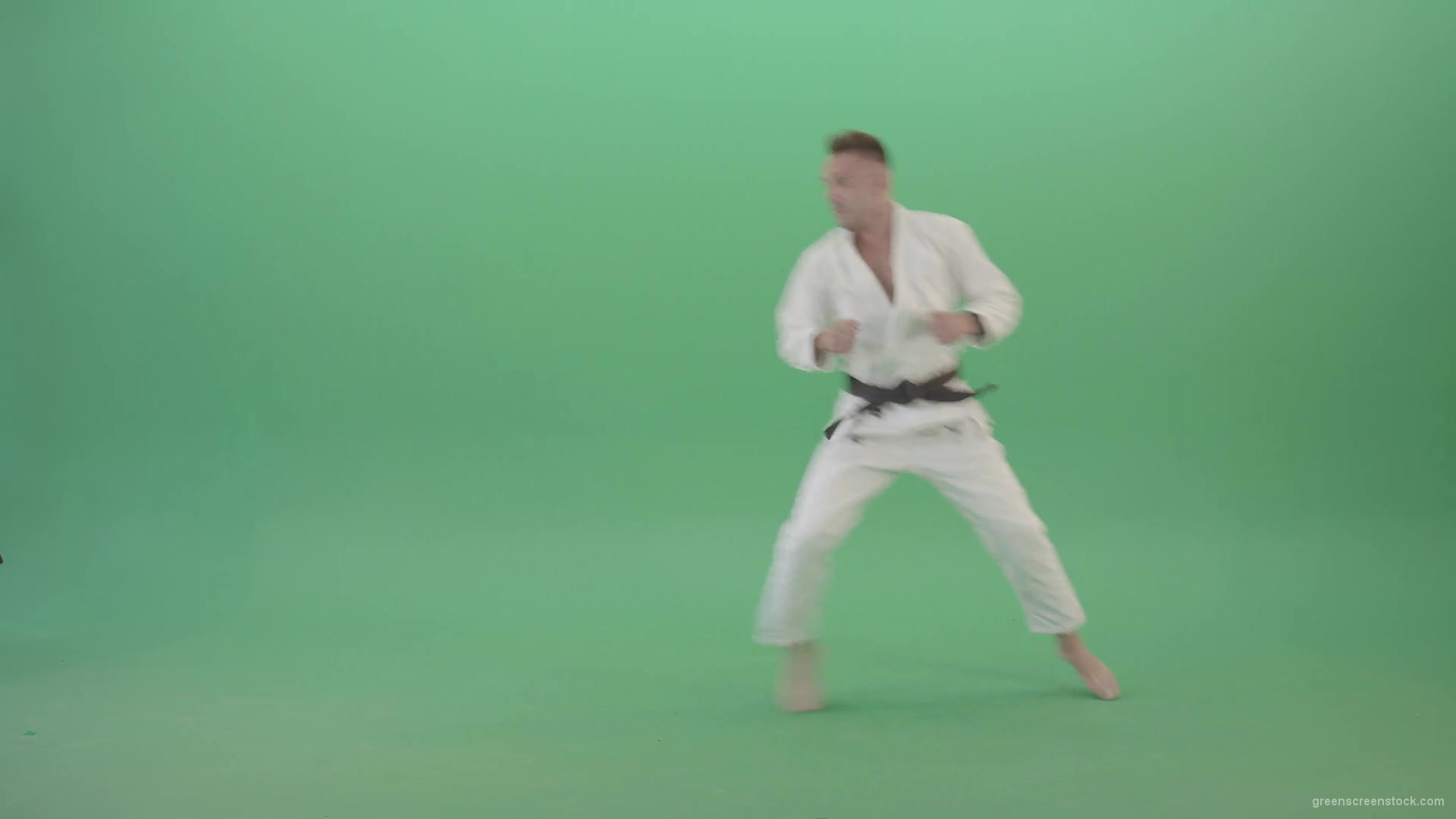 vj video background Mortal-Kombat-by-Karate-Ju-Jutsu-trainer-sportsman-isolated-on-green-screen-4K-Video-Footage-1920_003