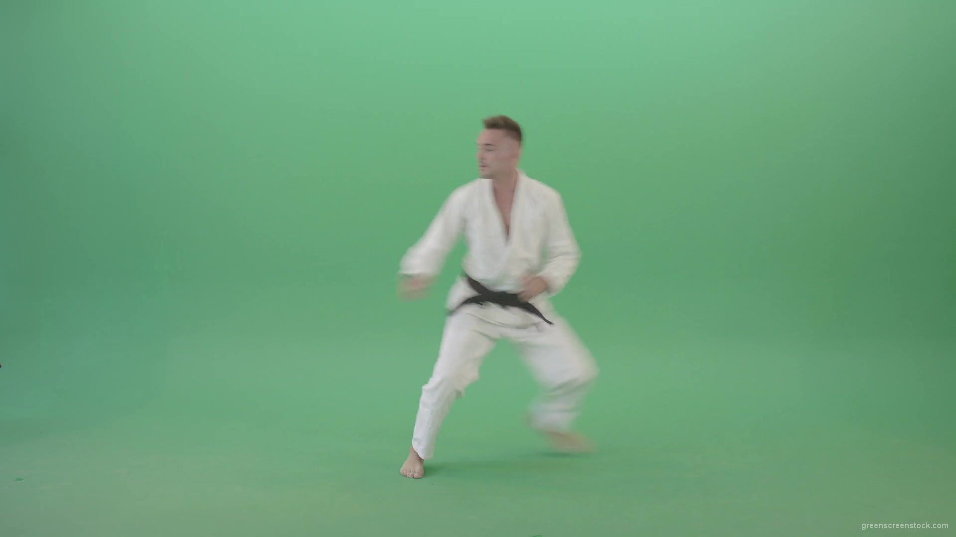 Mortal-Kombat-by-Karate-Ju-Jutsu-trainer-sportsman-isolated-on-green-screen-4K-Video-Footage-1920_007 Green Screen Stock