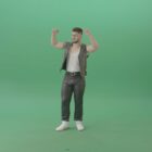 Popping-Man-Dance-on-Green-Screen-Video-Footage-4K