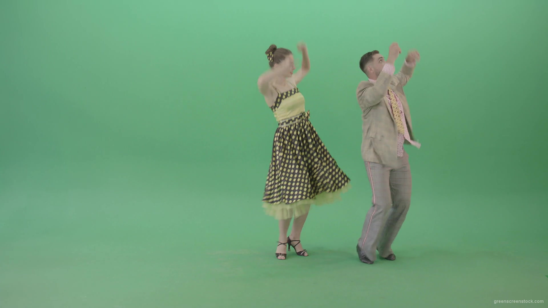 Rock-and-Roll-Dance-by-happy-boy-and-girl-dancing-Lindy-hop-and-swing-isolated-on-CHroma-Key-Green-Screen-Video-Footage-1920_005 Green Screen Stock