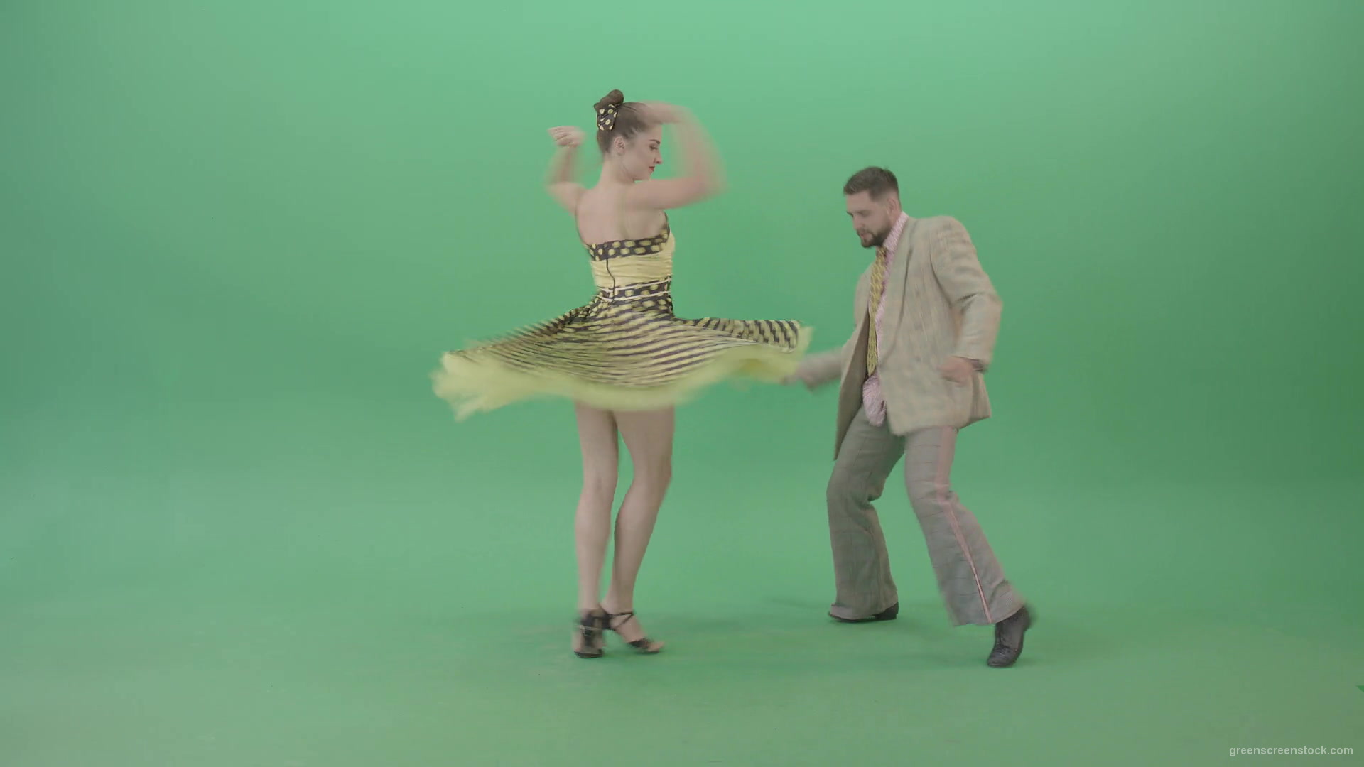 Rock-and-Roll-Dance-by-happy-boy-and-girl-dancing-Lindy-hop-and-swing-isolated-on-CHroma-Key-Green-Screen-Video-Footage-1920_009 Green Screen Stock