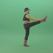 Romanian-Gypsy-Man-dancing-with-clapping-hand-with-side-view-isolated-4K-Green-Screen-Video-Footage-1920_006 Green Screen Stock