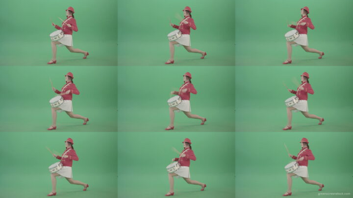 Stupid-funny-advertising-video-footage-with-drumming-girl-isolated-on-green-screen-4K-Video-Footage-1920 Green Screen Stock