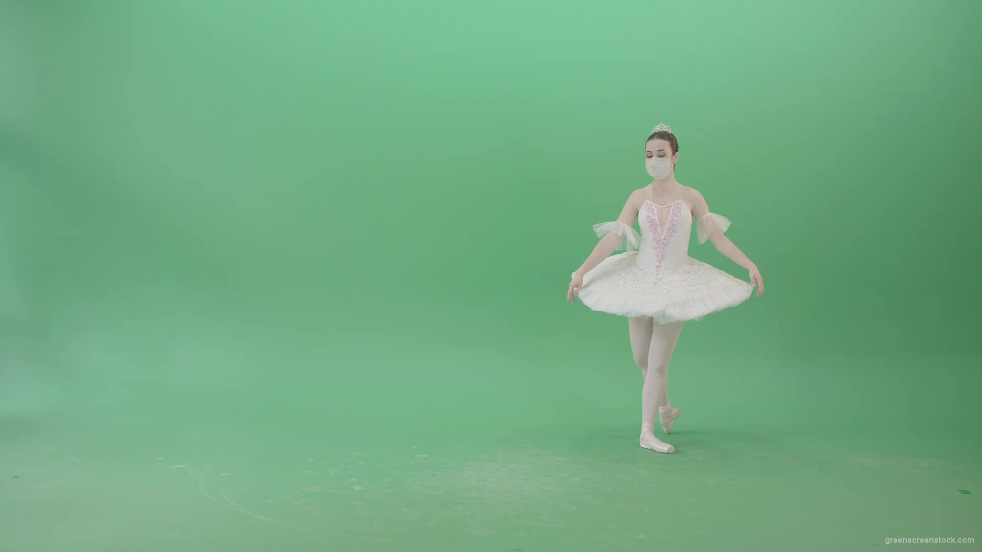 Amazing-Flowing-dance-by-Ballerina-ballet-girl-looking-for-Corona-Virus-isolated-on-Green-Screen-Viral-4K-Video-Footage-1920_001 Green Screen Stock