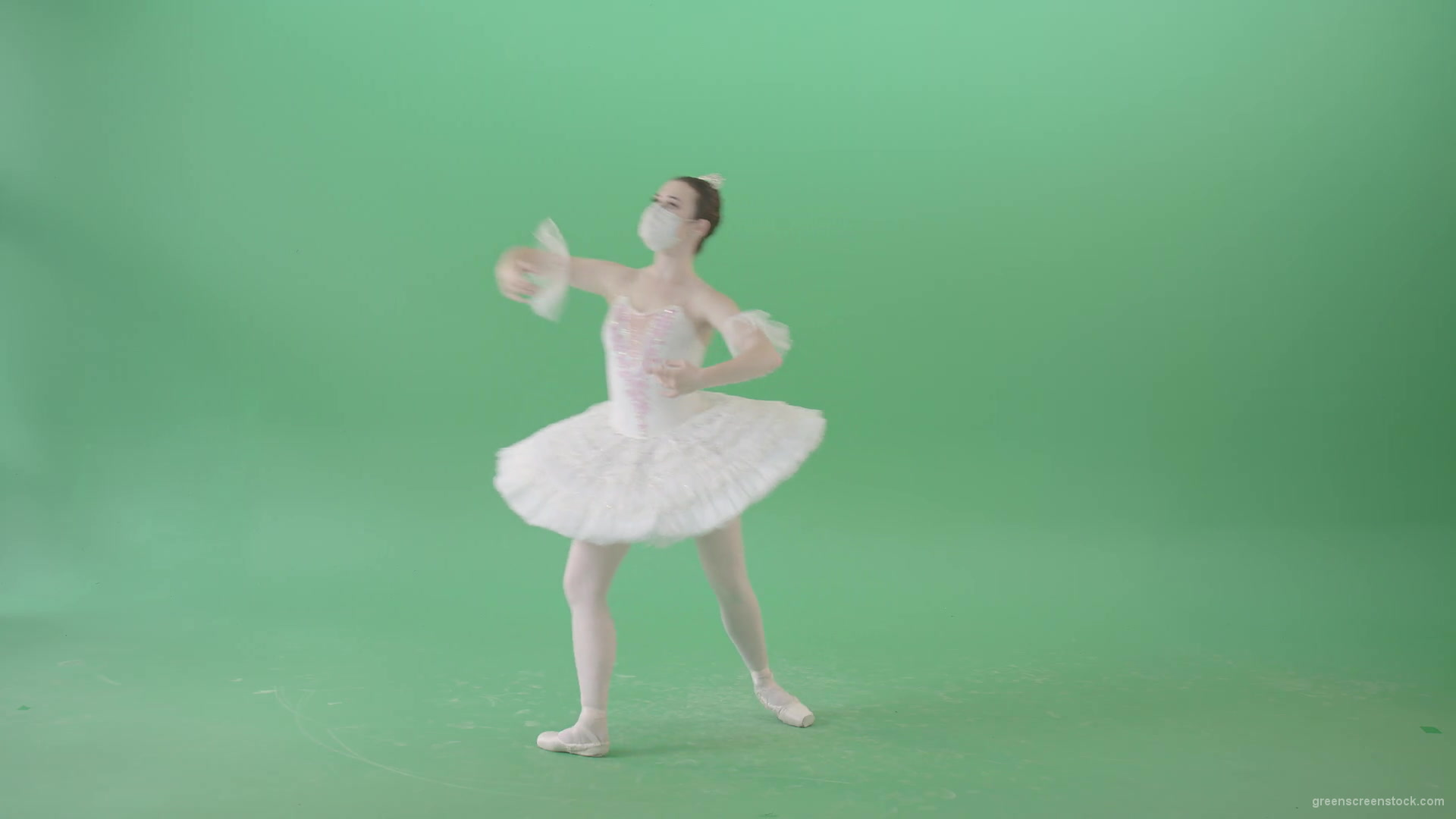 Amazing-Flowing-dance-by-Ballerina-ballet-girl-looking-for-Corona-Virus-isolated-on-Green-Screen-Viral-4K-Video-Footage-1920_004 Green Screen Stock