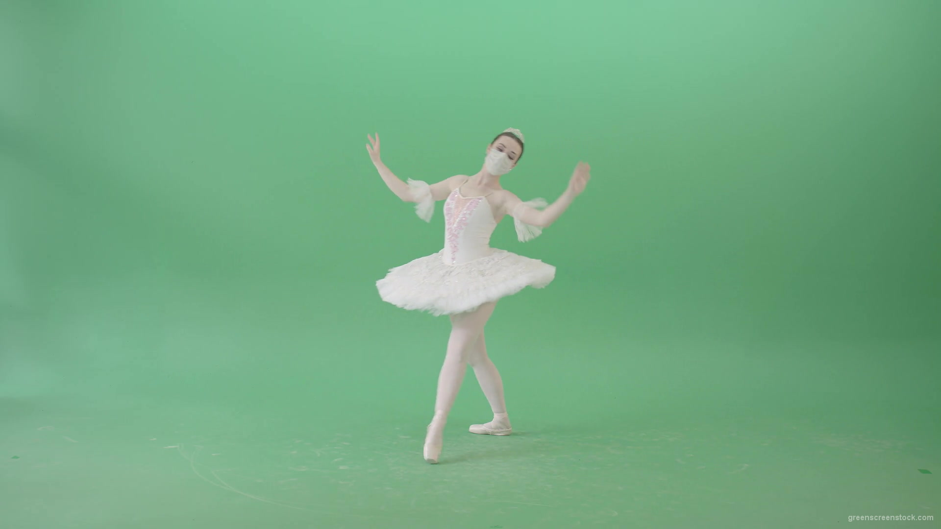 Amazing-Flowing-dance-by-Ballerina-ballet-girl-looking-for-Corona-Virus-isolated-on-Green-Screen-Viral-4K-Video-Footage-1920_008 Green Screen Stock