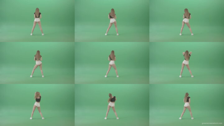 Amazing-girl-making-dancing-infinity-looping-element-twerking-hips-isolated-on-Green-Screen-4K-Video-Footage-1920 Green Screen Stock