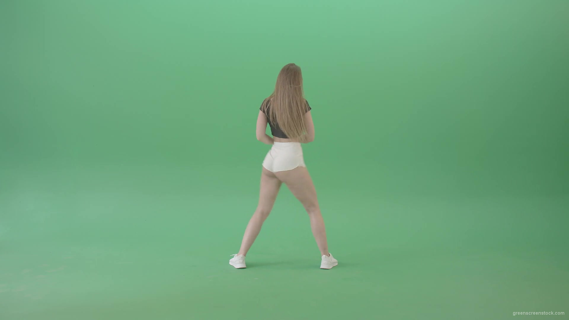 Amazing-girl-making-dancing-infinity-looping-element-twerking-hips-isolated-on-Green-Screen-4K-Video-Footage-1920_005 Green Screen Stock