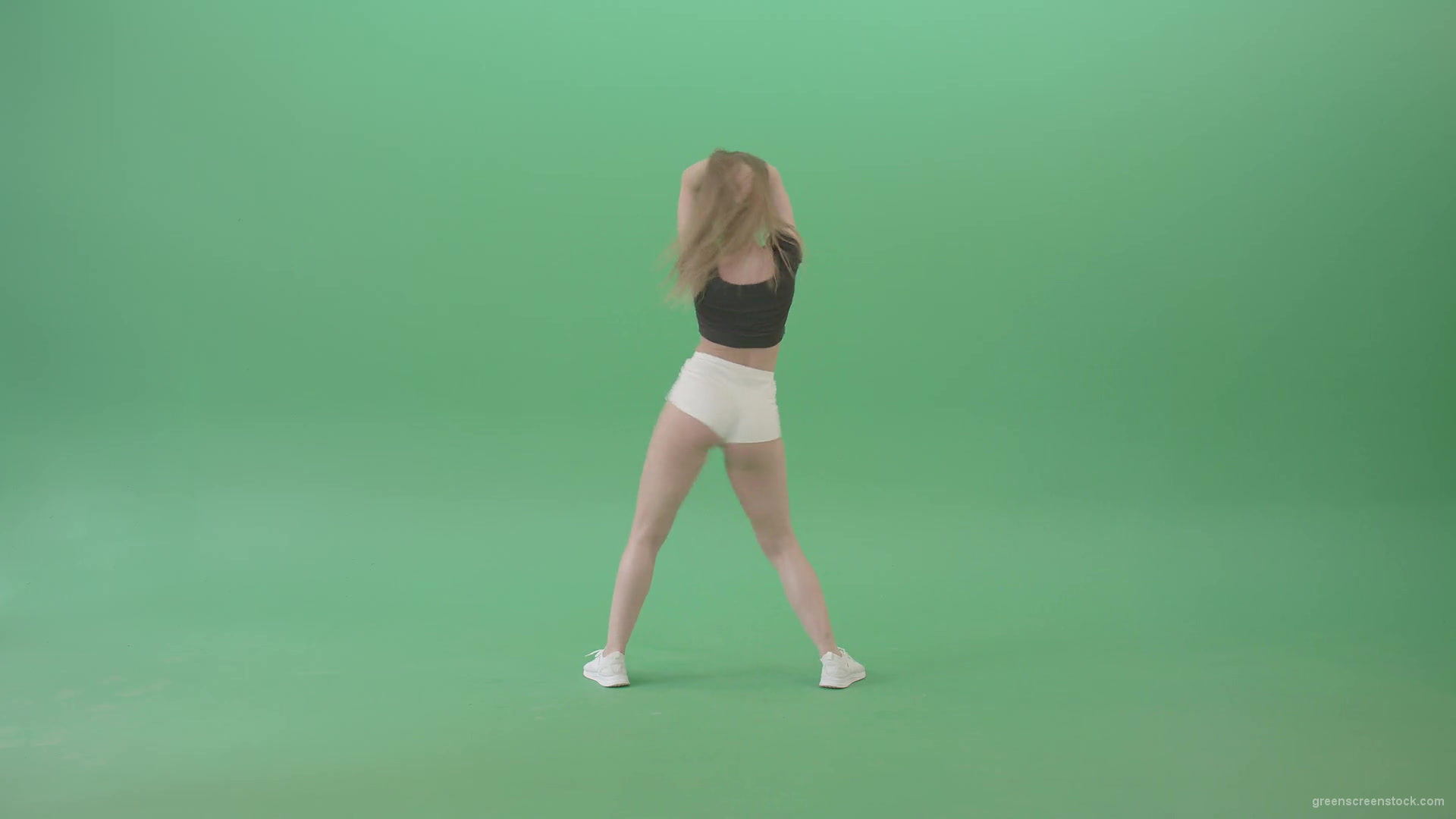 Amazing-girl-making-dancing-infinity-looping-element-twerking-hips-isolated-on-Green-Screen-4K-Video-Footage-1920_007 Green Screen Stock