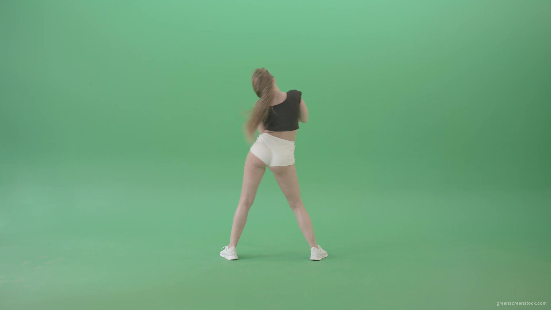Amazing-girl-making-dancing-infinity-looping-element-twerking-hips-isolated-on-Green-Screen-4K-Video-Footage-1920_008 Green Screen Stock