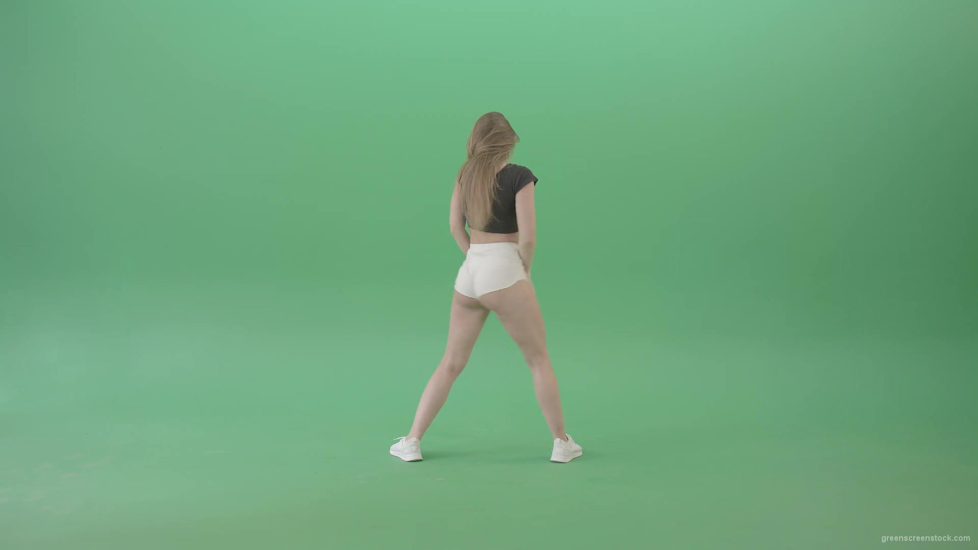 Amazing-girl-making-dancing-infinity-looping-element-twerking-hips-isolated-on-Green-Screen-4K-Video-Footage-1920_009 Green Screen Stock