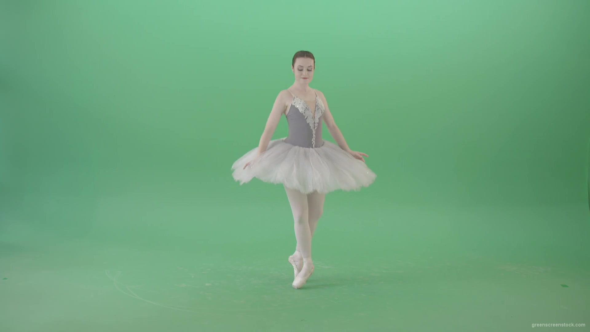 Ballerina-Woman-dancing-elegnatly-ballet-swan-lake-dance-in-green-screen-studio-4K-Video-Footage-1920_002 Green Screen Stock
