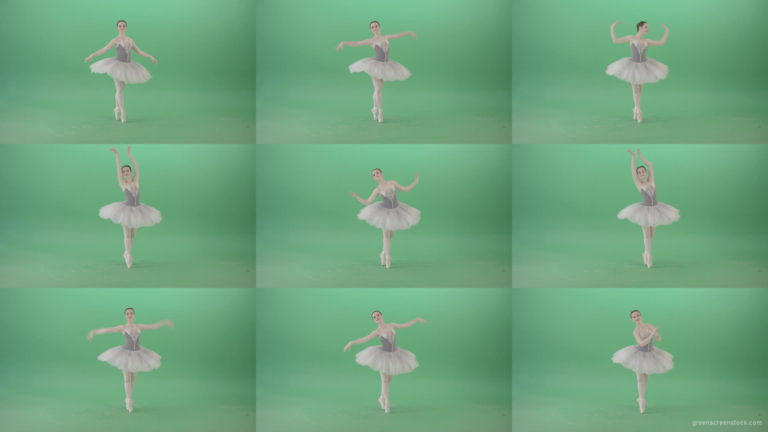 Ballerina-waving-hands-and-dance-on-green-screen-4K-Video-Footage-1920 Green Screen Stock