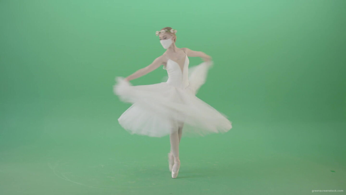 vj video background Ballet-Dancing-Girl-in-Corona-Virus-Mask-spinning-on-green-screen-4K-Video-Footage-1920_003