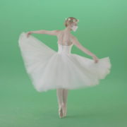 Ballet-Dancing-Girl-in-Corona-Virus-Mask-spinning-on-green-screen-4K-Video-Footage-1920_005 Green Screen Stock