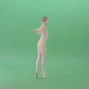 Ballet-dancer-woman-spinning-in-body-color-outfit-isolated-on-green-screen-4K-Video-Footage-1920_004 Green Screen Stock